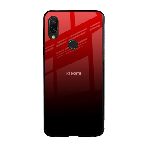 Maroon Faded Xiaomi Redmi Note 7 Pro Glass Back Cover Online