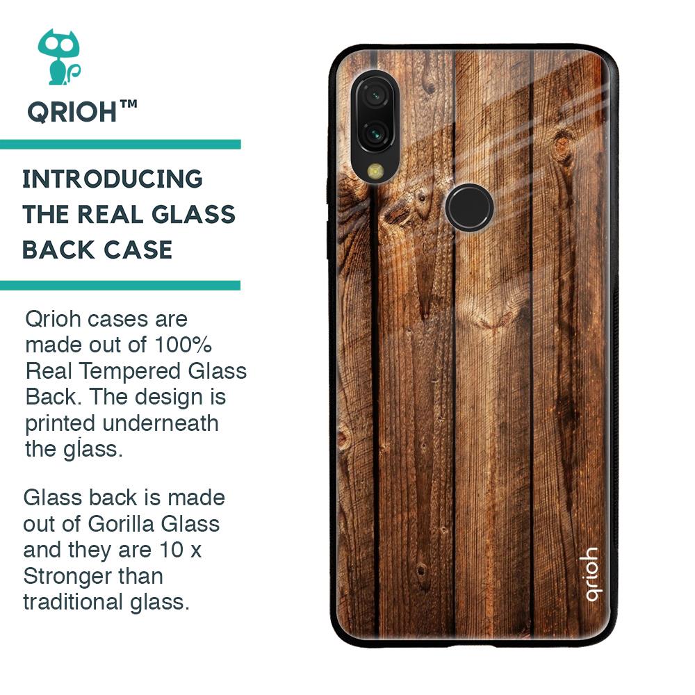 Timber Printed Glass case for Xiaomi Redmi Note 7 Pro
