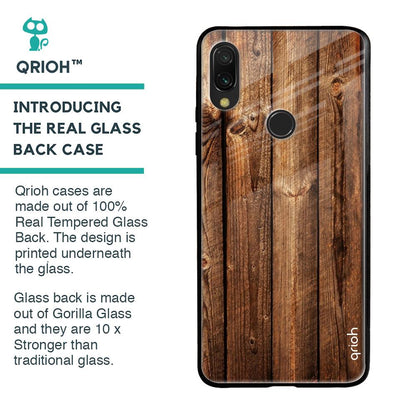 Timber Printed Glass case for Xiaomi Redmi Note 7 Pro
