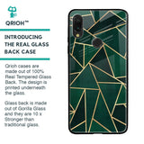 Abstract Green Glass Case For Xiaomi Redmi Note 7 Pro
