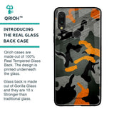 Camouflage Orange Glass Case For Xiaomi Redmi Note 7 Pro