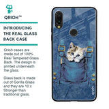 Kitty In Pocket Glass Case For Xiaomi Redmi Note 7 Pro