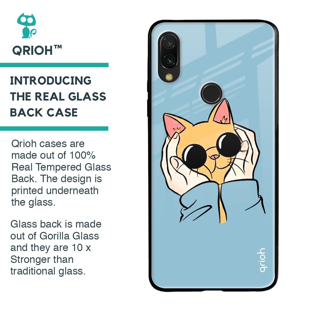 Adorable Cute Kitty Glass Case For Xiaomi Redmi Note 7 Pro
