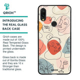 Abstract Faces Glass Case for Xiaomi Redmi Note 7 Pro