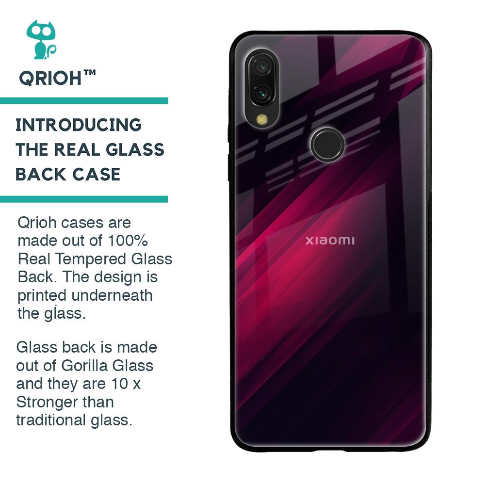 Razor Black Glass Case for Xiaomi Redmi Note 7 Pro