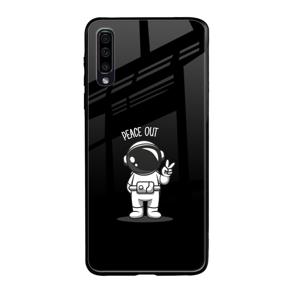 Peace Out Astro Samsung Galaxy A70 Glass Back Cover Online