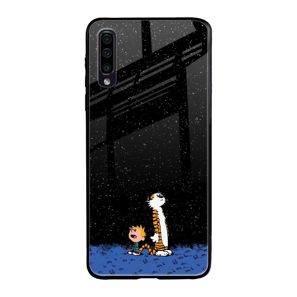 Night Sky Star Samsung Galaxy A70 Glass Back Cover Online