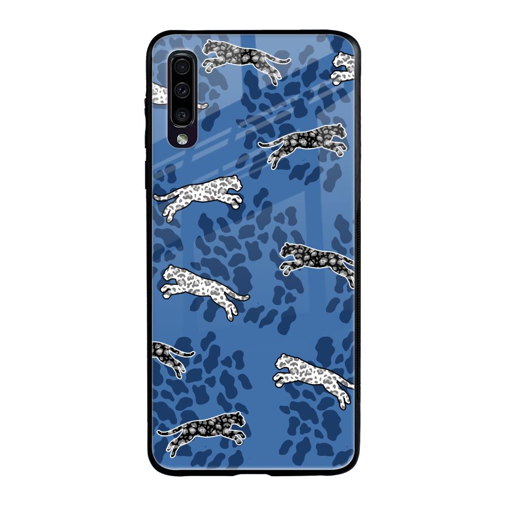 Blue Cheetah Samsung Galaxy A70 Glass Back Cover Online