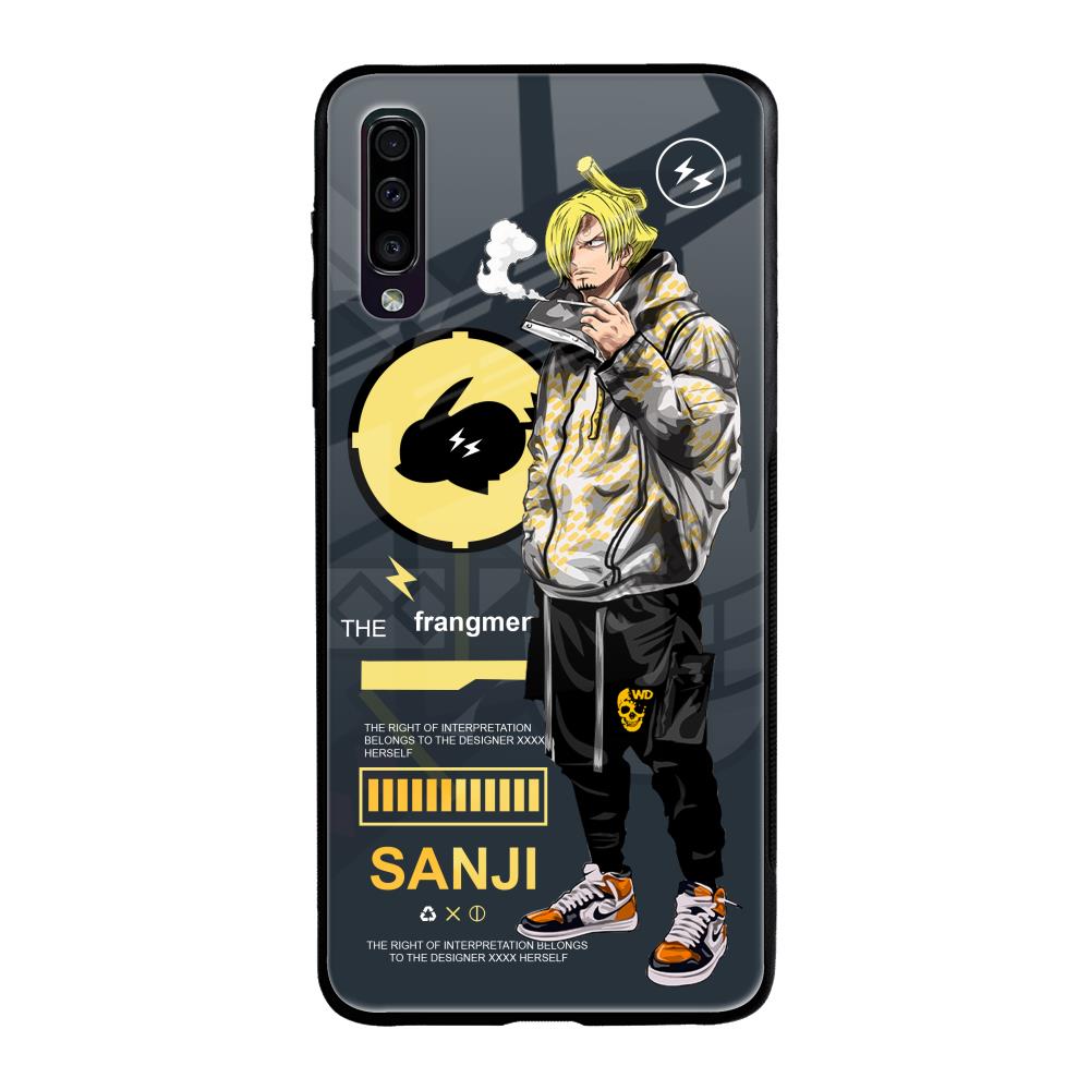 Cool Sanji Samsung Galaxy A70 Glass Back Cover Online