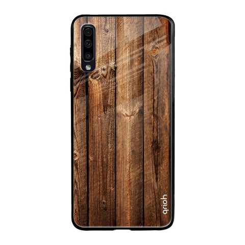 Timber Printed Samsung Galaxy A70 Glass Back Cover Online