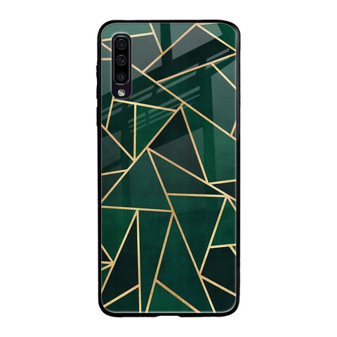 Abstract Green Samsung Galaxy A70 Glass Back Cover Online
