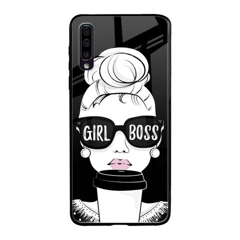 Girl Boss Samsung Galaxy A70 Glass Back Cover Online