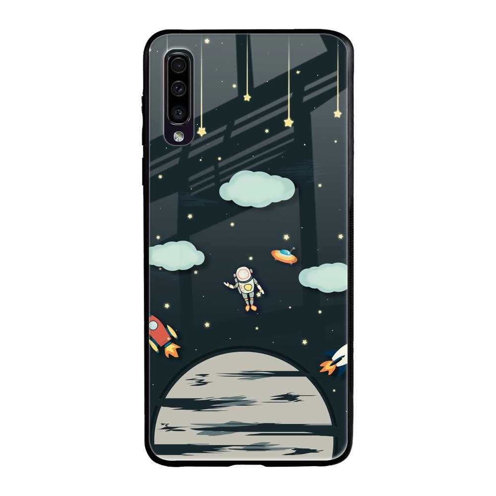 Astronaut Dream Samsung Galaxy A70 Glass Back Cover Online