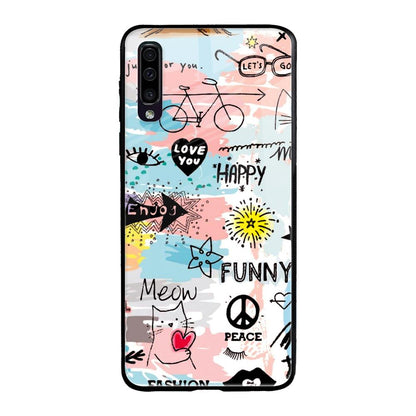 Just For You Samsung Galaxy A70 Glass Back Cover Online