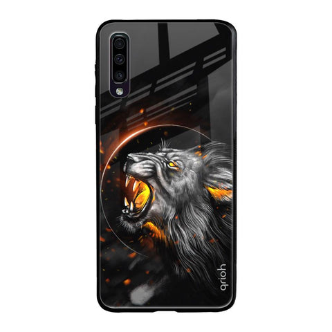 Aggressive Lion Samsung Galaxy A70 Glass Back Cover Online