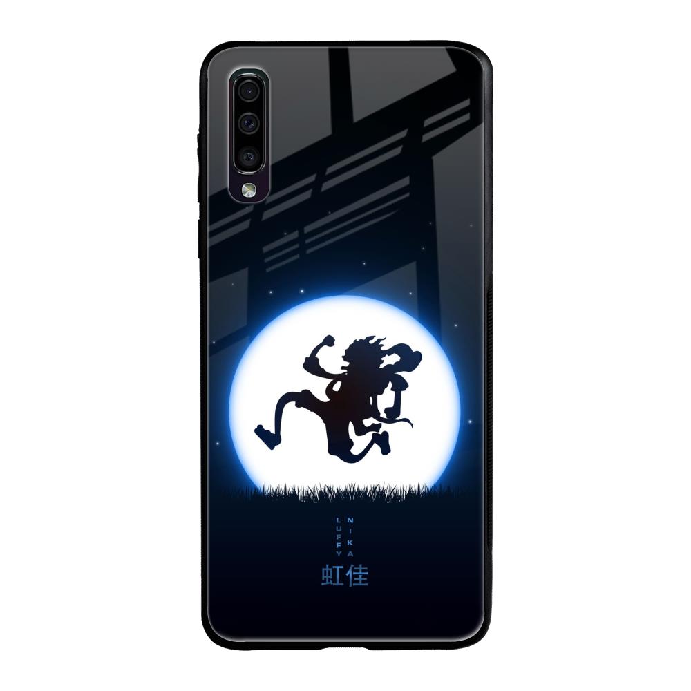 Luffy Nika Samsung Galaxy A70 Glass Back Cover Online