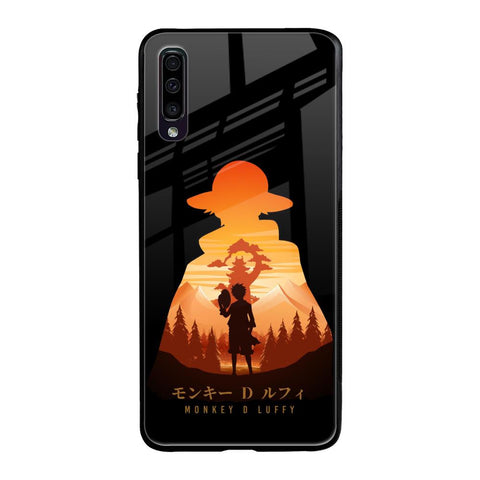 Luffy One Piece Samsung Galaxy A70 Glass Back Cover Online