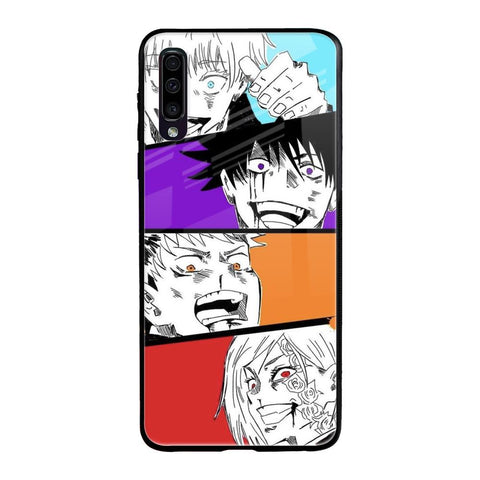 Anime Sketch Samsung Galaxy A70 Glass Back Cover Online