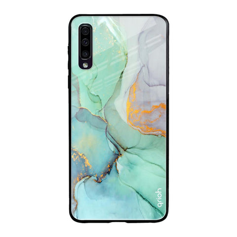 Green Marble Samsung Galaxy A70 Glass Back Cover Online