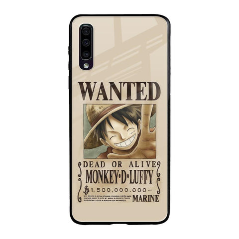 Luffy Wanted Samsung Galaxy A70 Glass Back Cover Online