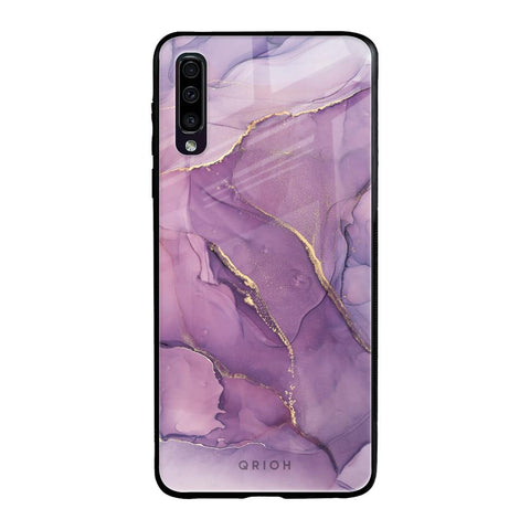 Purple Gold Marble Samsung Galaxy A70 Glass Back Cover Online