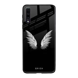 White Angel Wings Samsung Galaxy A70 Glass Back Cover Online
