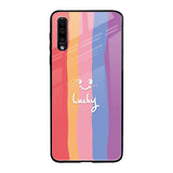 Lucky Abstract Samsung Galaxy A70 Glass Back Cover Online