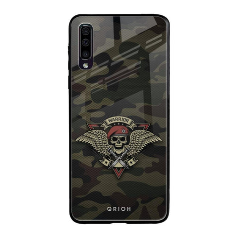 Army Warrior Samsung Galaxy A70 Glass Back Cover Online