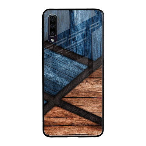 Wooden Tiles Samsung Galaxy A70 Glass Back Cover Online