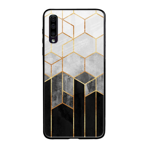Tricolor Pattern Samsung Galaxy A70 Glass Back Cover Online