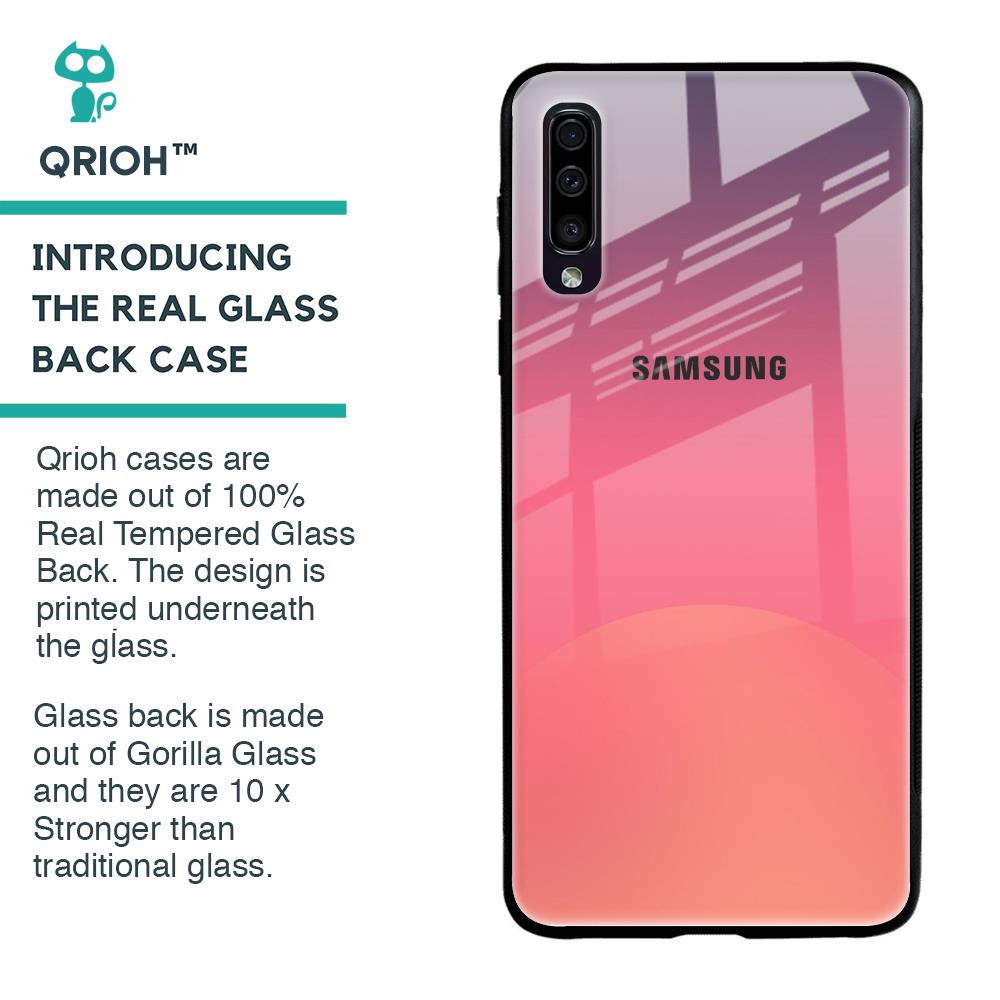 Sunset Orange Glass Case for Samsung Galaxy A70