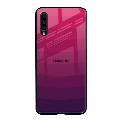 Wavy Pink Pattern Samsung Galaxy A70 Glass Back Cover Online