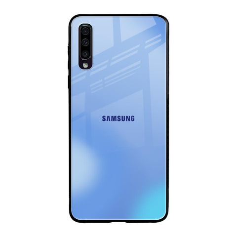 Vibrant Blue Texture Samsung Galaxy A70 Glass Back Cover Online