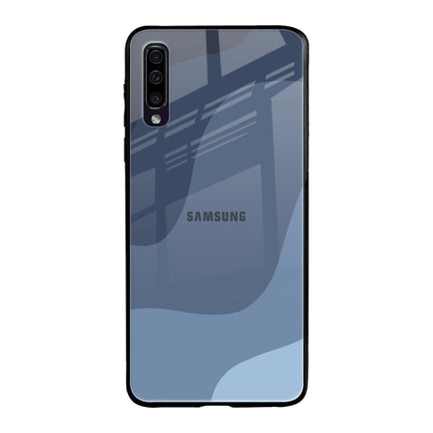 Navy Blue Ombre Samsung Galaxy A70 Glass Back Cover Online