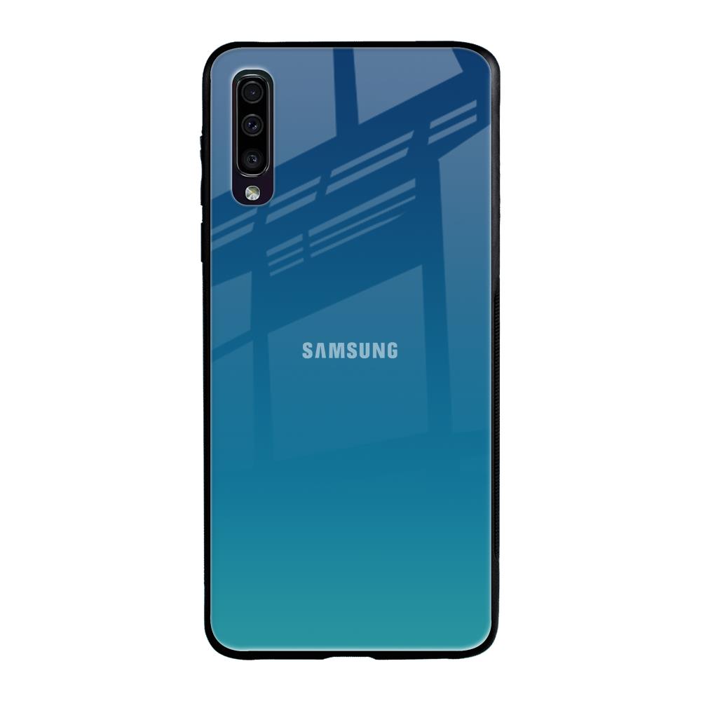 Celestial Blue Samsung Galaxy A70 Glass Back Cover Online