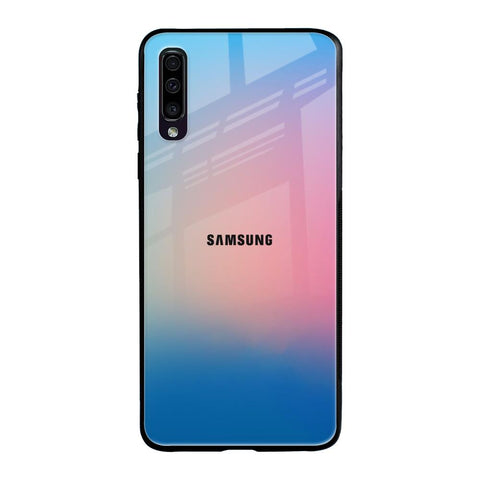 Blue & Pink Ombre Samsung Galaxy A70 Glass Back Cover Online
