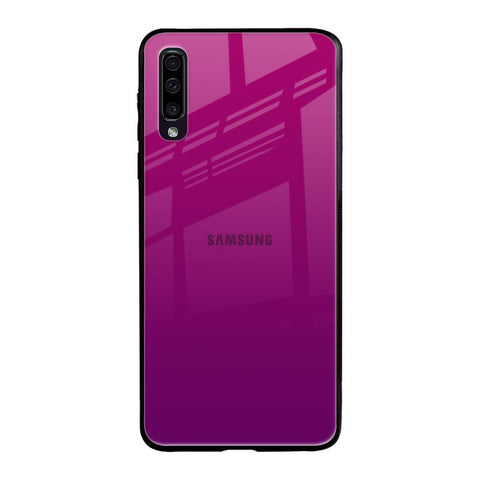 Magenta Gradient Samsung Galaxy A70 Glass Back Cover Online