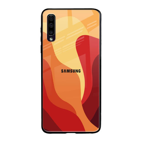 Magma Color Pattern Samsung Galaxy A70 Glass Back Cover Online