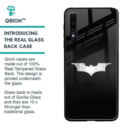 Super Hero Logo Glass Case for Samsung Galaxy A70