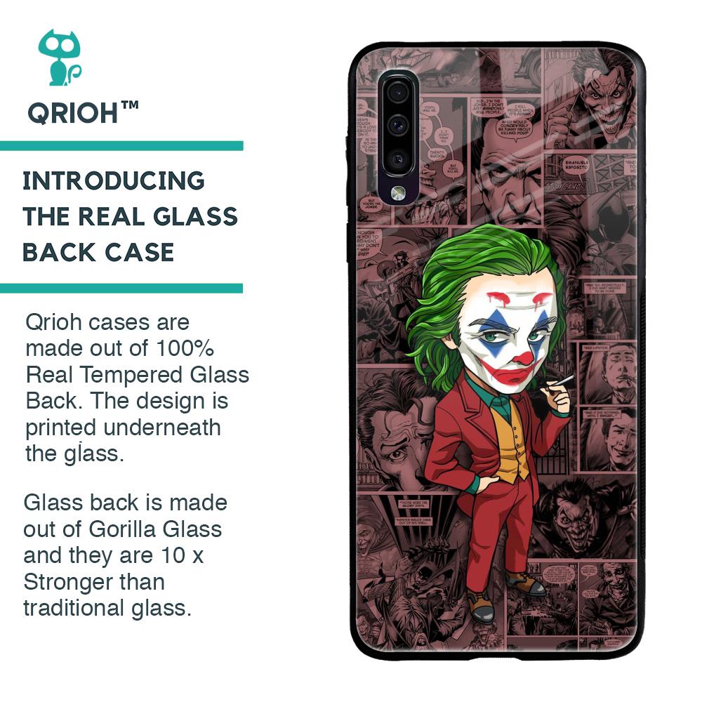 Joker Cartoon Glass Case for Samsung Galaxy A70
