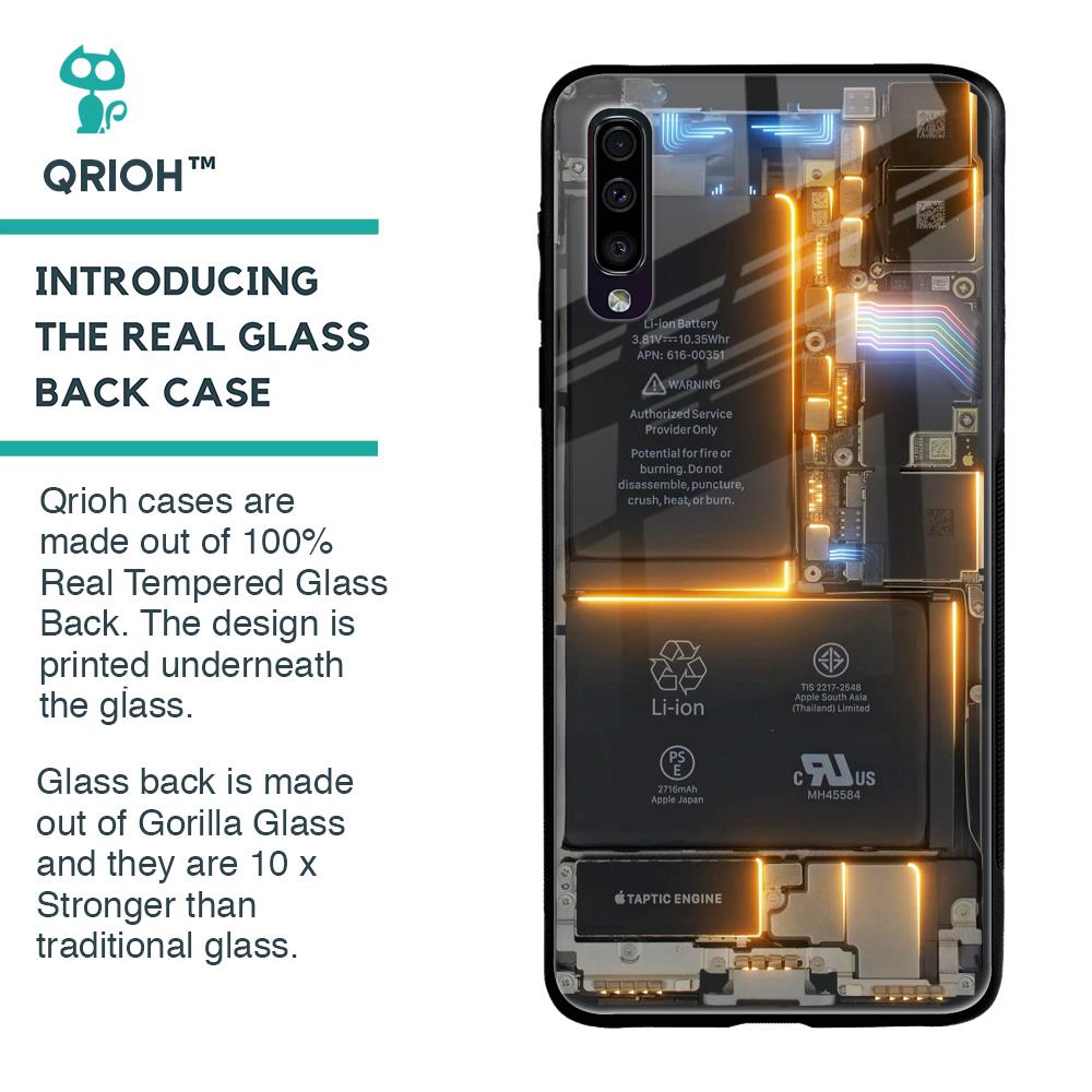 Glow Up Skeleton Glass Case for Samsung Galaxy A70