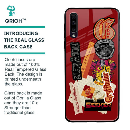 Gryffindor Glass Case for Samsung Galaxy A70
