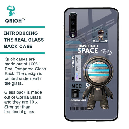 Space Travel Glass Case for Samsung Galaxy A70