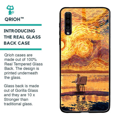Sunset Vincent Glass Case for Samsung Galaxy A70