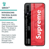 Supreme Ticket Glass Case for Samsung Galaxy A70