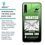 Zoro Wanted Glass Case for Samsung Galaxy A70