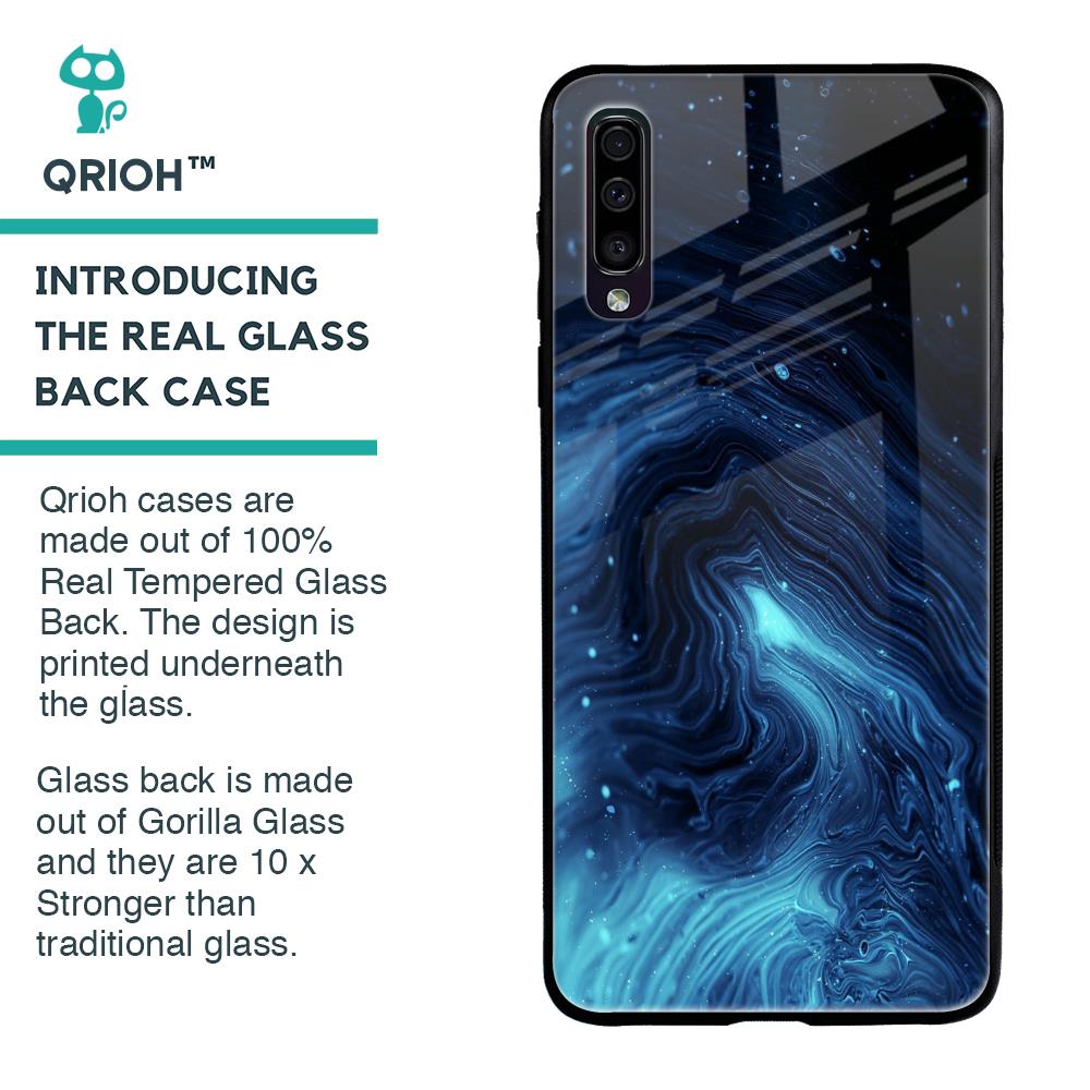 Dazzling Ocean Gradient Glass Case For Samsung Galaxy A70