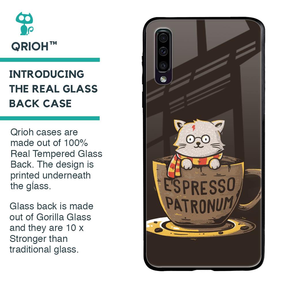 Tea With Kitty Glass Case For Samsung Galaxy A70