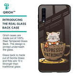 Tea With Kitty Glass Case For Samsung Galaxy A70