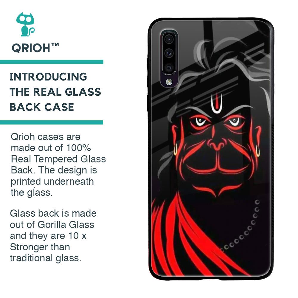 Lord Hanuman Glass Case For Samsung Galaxy A70
